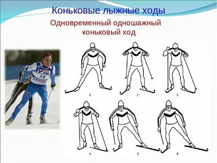 Передвижение на лыжах коньковым ходом