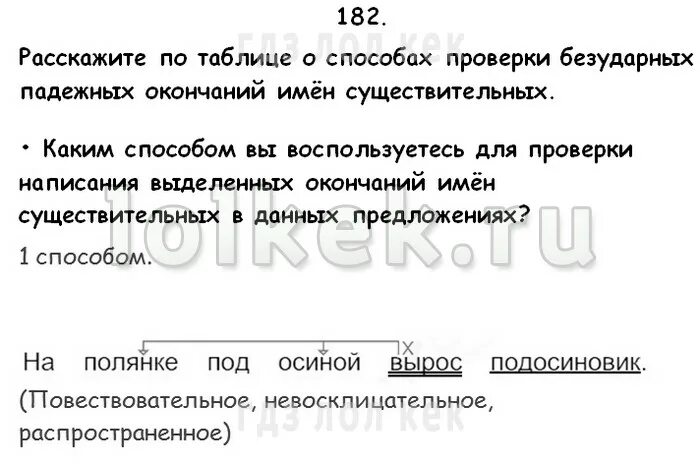 Упр 182 4 класс 2 часть. Разбор предложения на полянке под осиной вырос подосиновик. На Поляне под осиной вырос подосиновик разбор предложения. На полянке вырос подосиновик разбор.