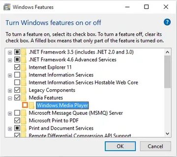 Windows media feature