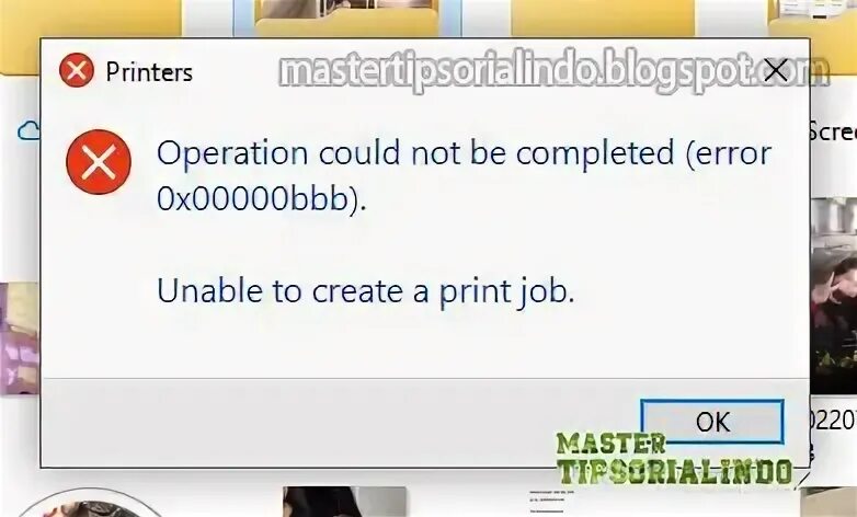 The operation could not be completed. The operation could not be completed