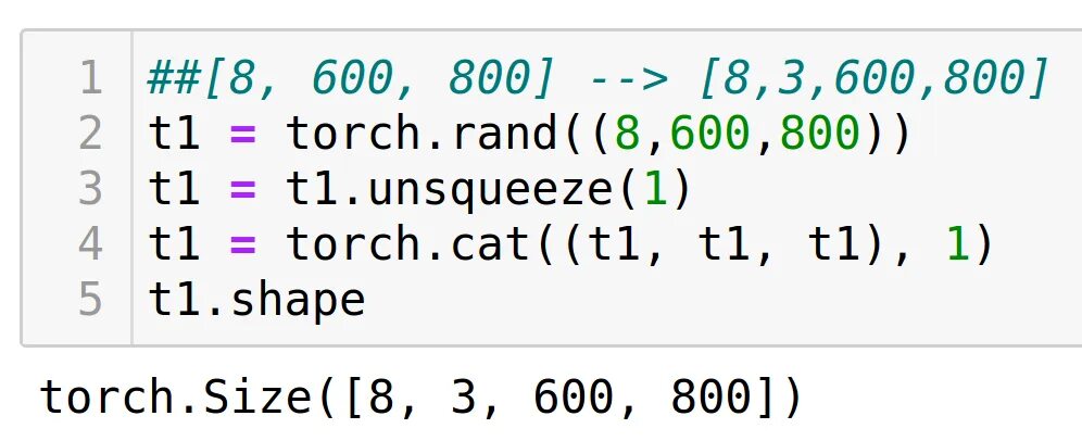 Expected input