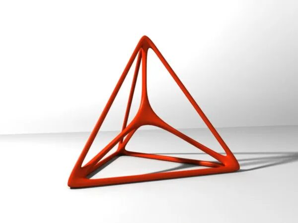 Треугольная модель. 3д модель треугольника. тетрахедрон 3д модель. 3d model с треугольниками. компьютерная графика треугольники в воздухе.