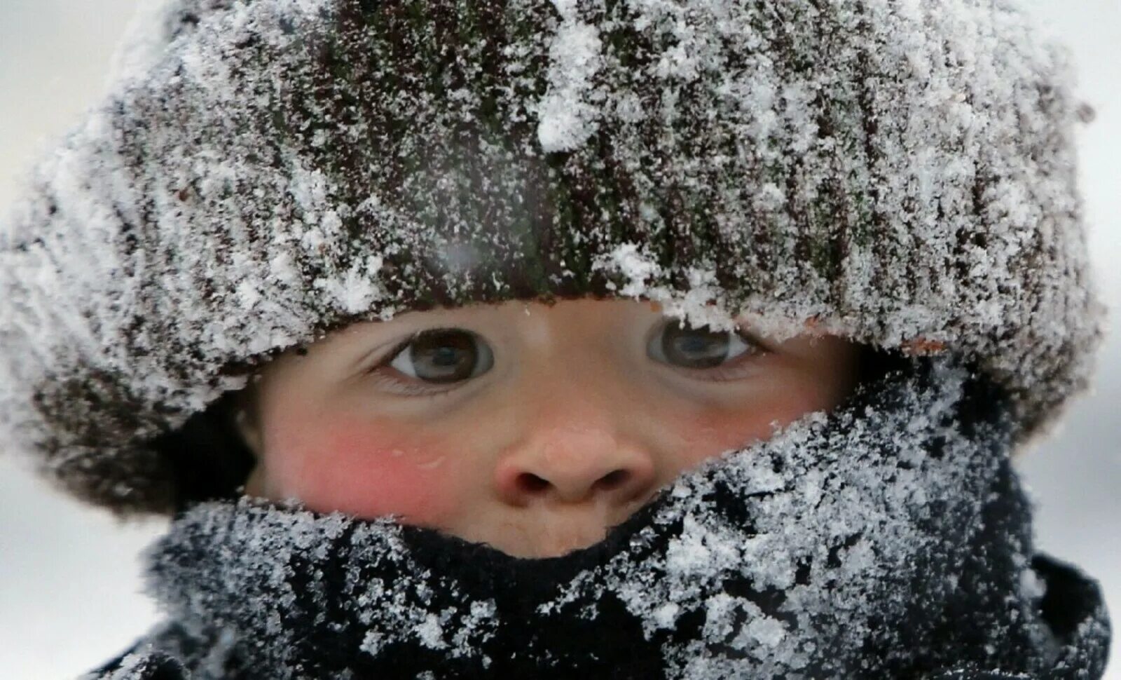 Зима холодно. Сильный Мороз. Дети в снегу. Мальчик в снегу.