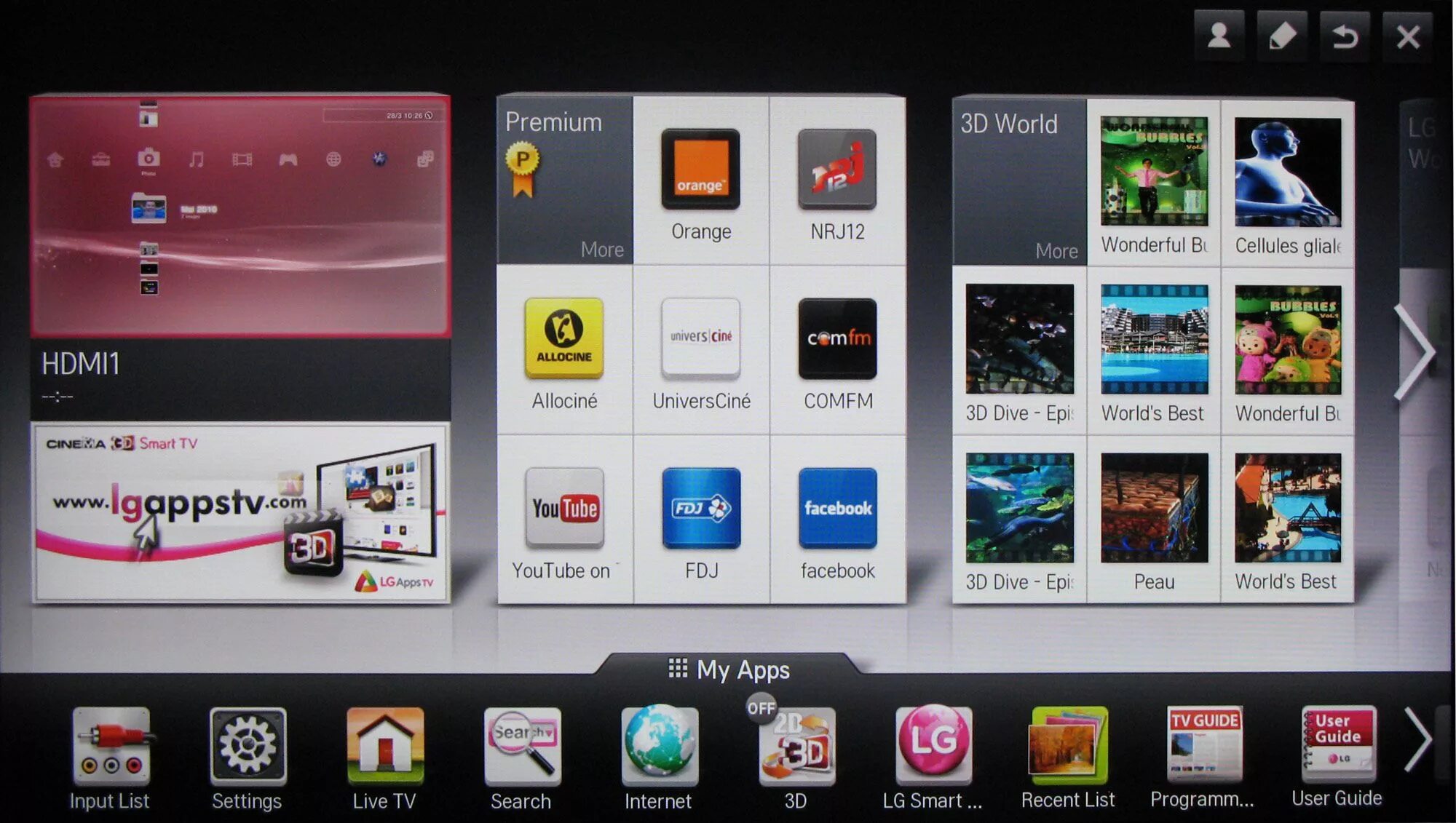 Приложения для телевизора lg для просмотра. Меню смарт телевизора LG. Меню телевизора LG Smart TV Premium. LG Smart TV меню. Меню смарт ТВ лж.