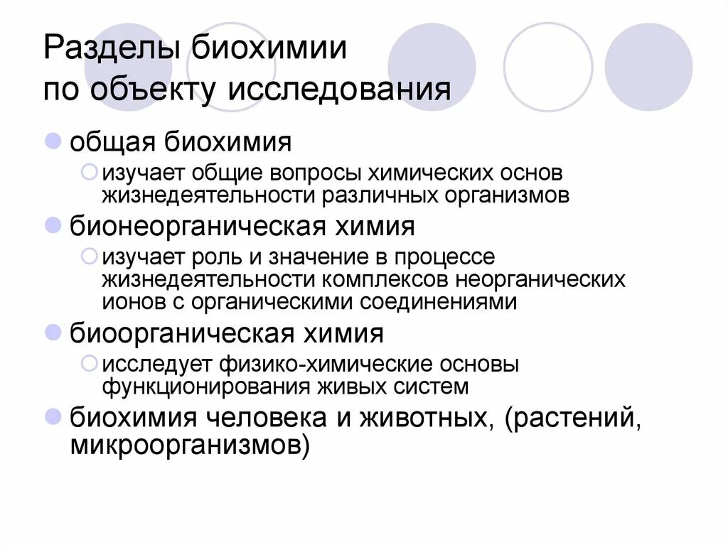 Биохимия вопросы. Разделы дисциплины биохимии. Объект исследования биохимии. Основные разделы и направления в биохимии. Разделы биологической химии.