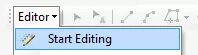 Start editing. Choose start editing in digitizing toolbar.
