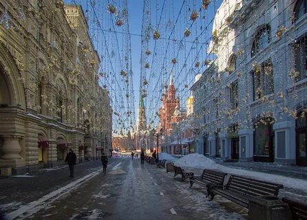 Снежное утро в москве