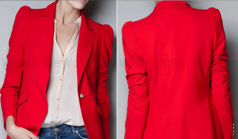 Red blazer