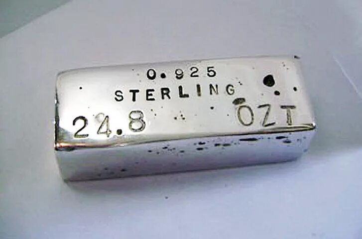 Проба стерлингового серебра. Клеймо Sterling. Стерлинговое серебро 925 клейма. Серебро 925 слиток.