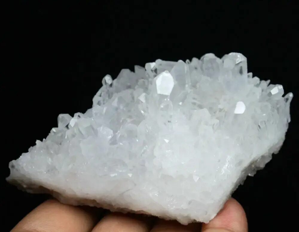 Natural White Quartz Crystal Stone Rock Chips Specimen Healing Crystal Stone Sto