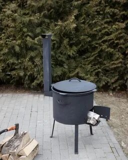 Печи для казанов с трубой