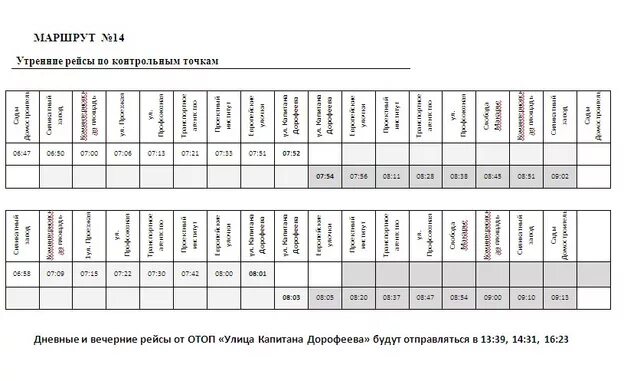 Расписание автобусов клин 51