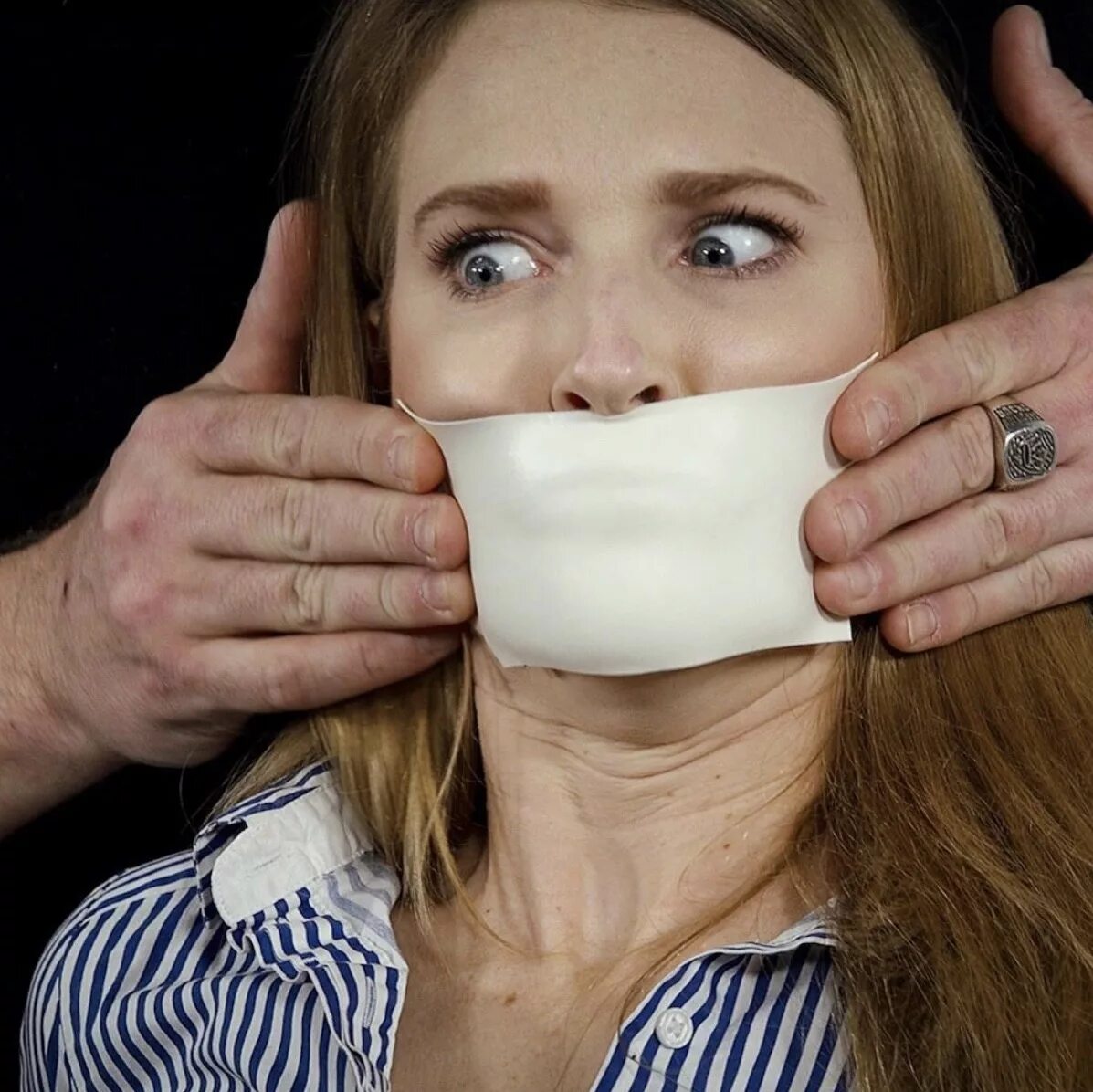 Gagging girl