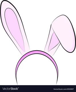 Bunny ears vector image on VectorStock.