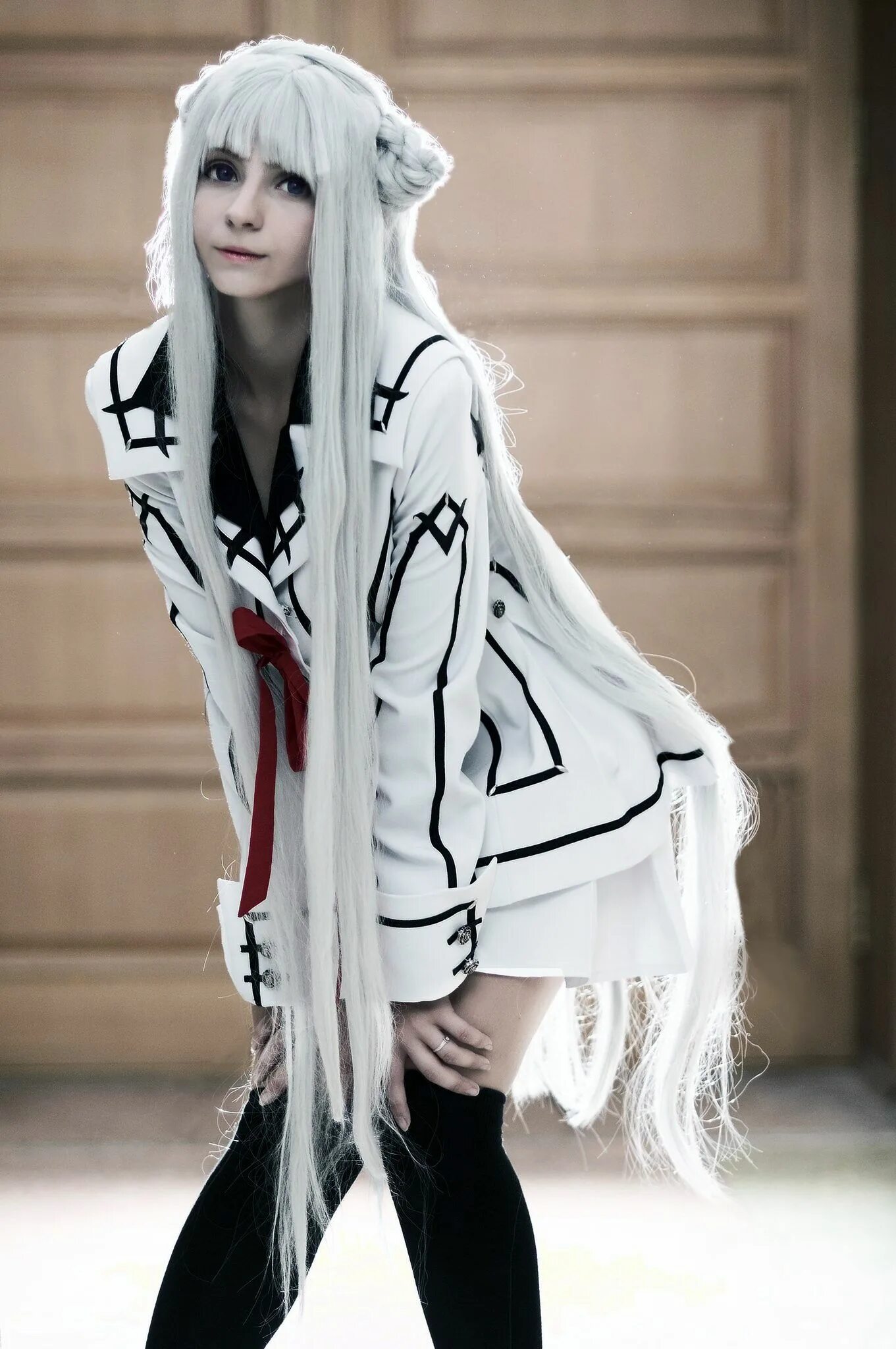 White cosplay. Рыцарь вампир косплей. Куренай косплей.