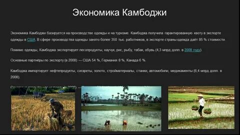 Сектора экономики камбоджа