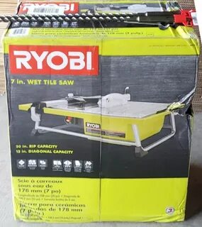 Совершенно новый - проводная плиточная пила RYOBI 7 дюймов Настольная плито...