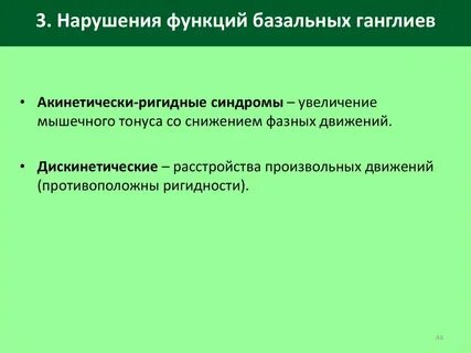 Роль базальных движений