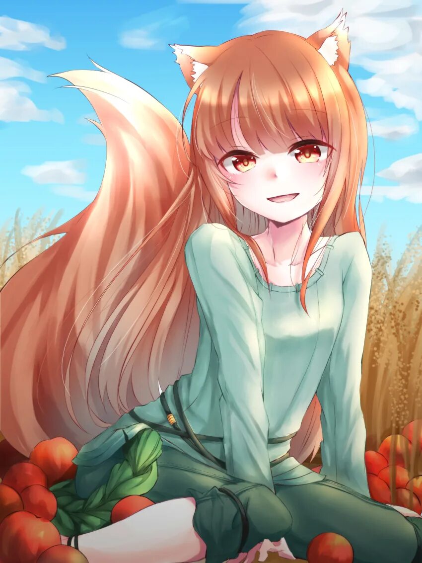 Холо мудрая волчица. Лисица Холо. Холо Spice and Wolf. Холо мудрая волчица арт. Holo