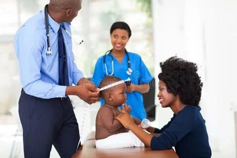 A paediatrician treats children