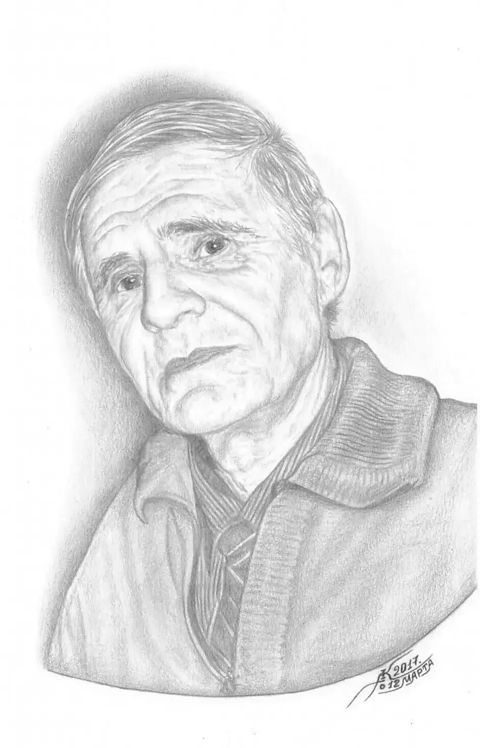 Пожилой человек карандашом. Портрет пожилого человека карандашом. Портрет дедушки. Портрет дедушки карандашом. Портрет пожилого мужчины карандашом.
