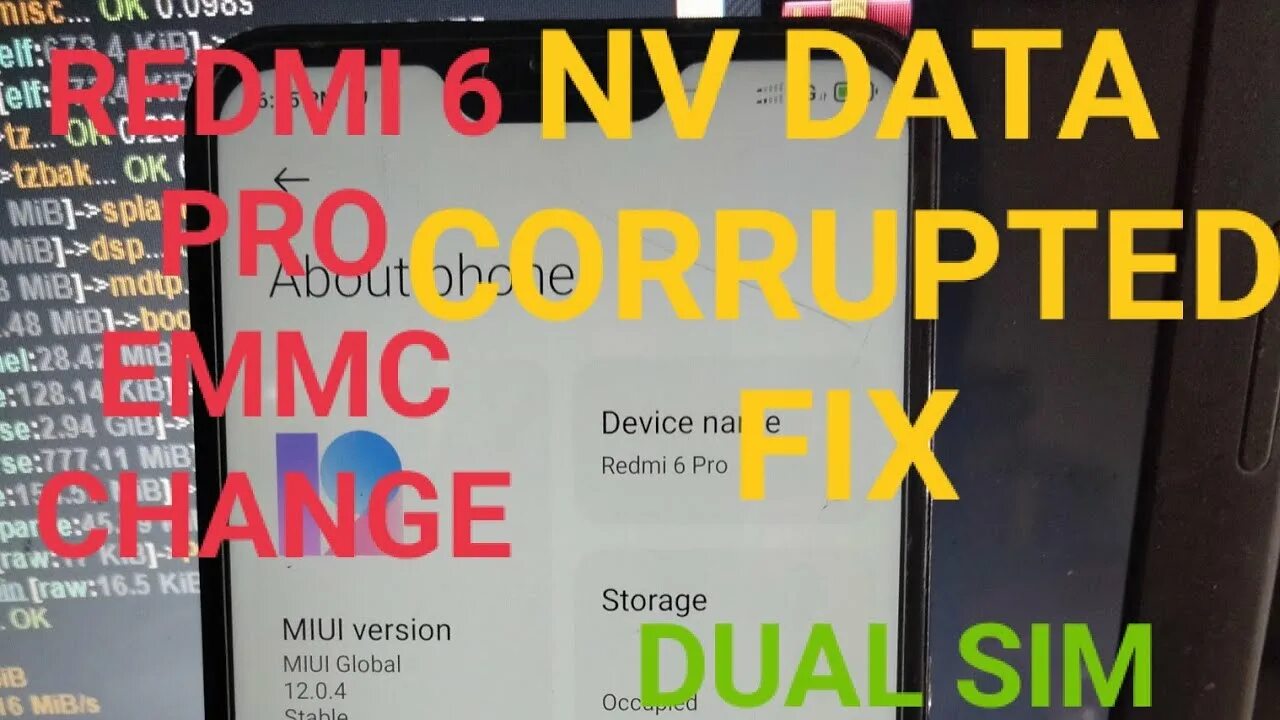 Redmi 6 Dual IMEI Repair. NV data is corrupted. Redmi 6a IMEI Repair. NV data is corrupted Redmi Note 9. Nv data