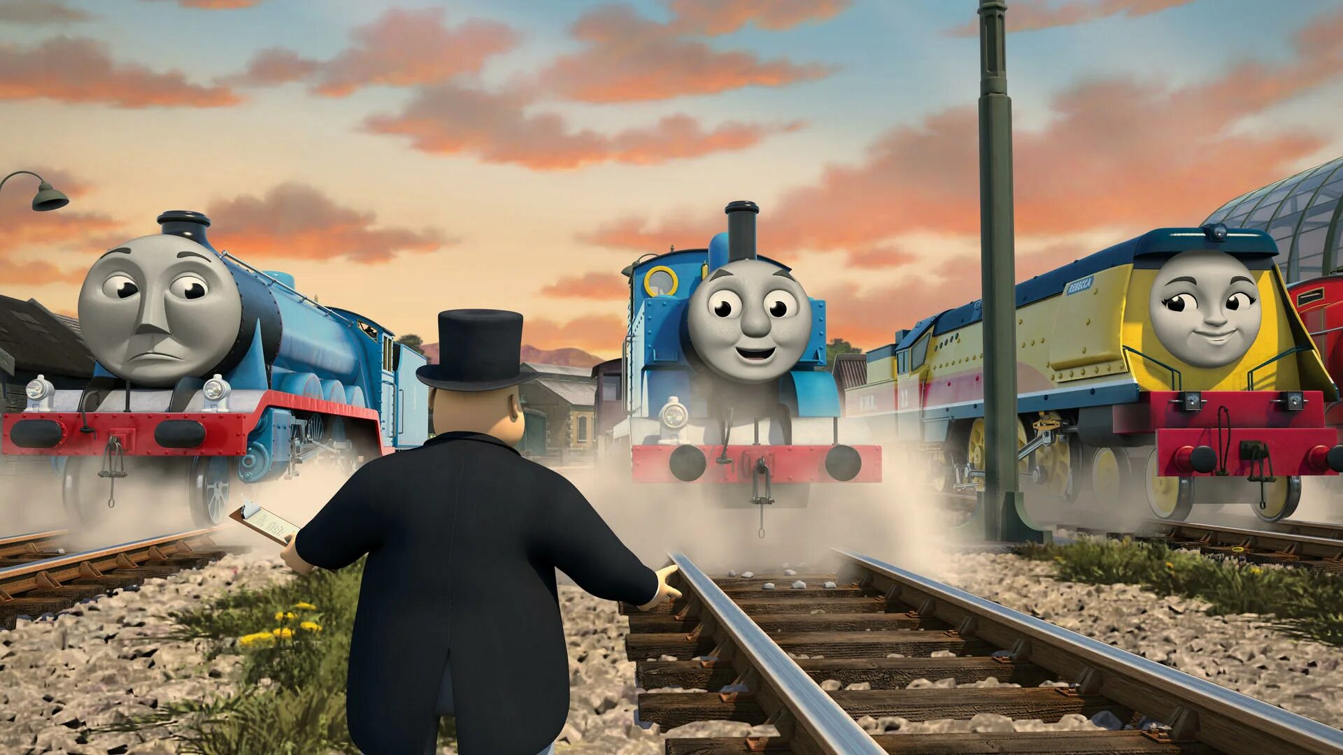 We that he the train