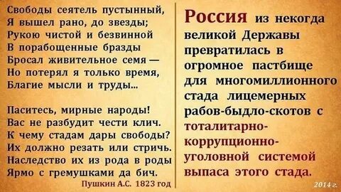 Сеятель пустынный пушкин стихотворение