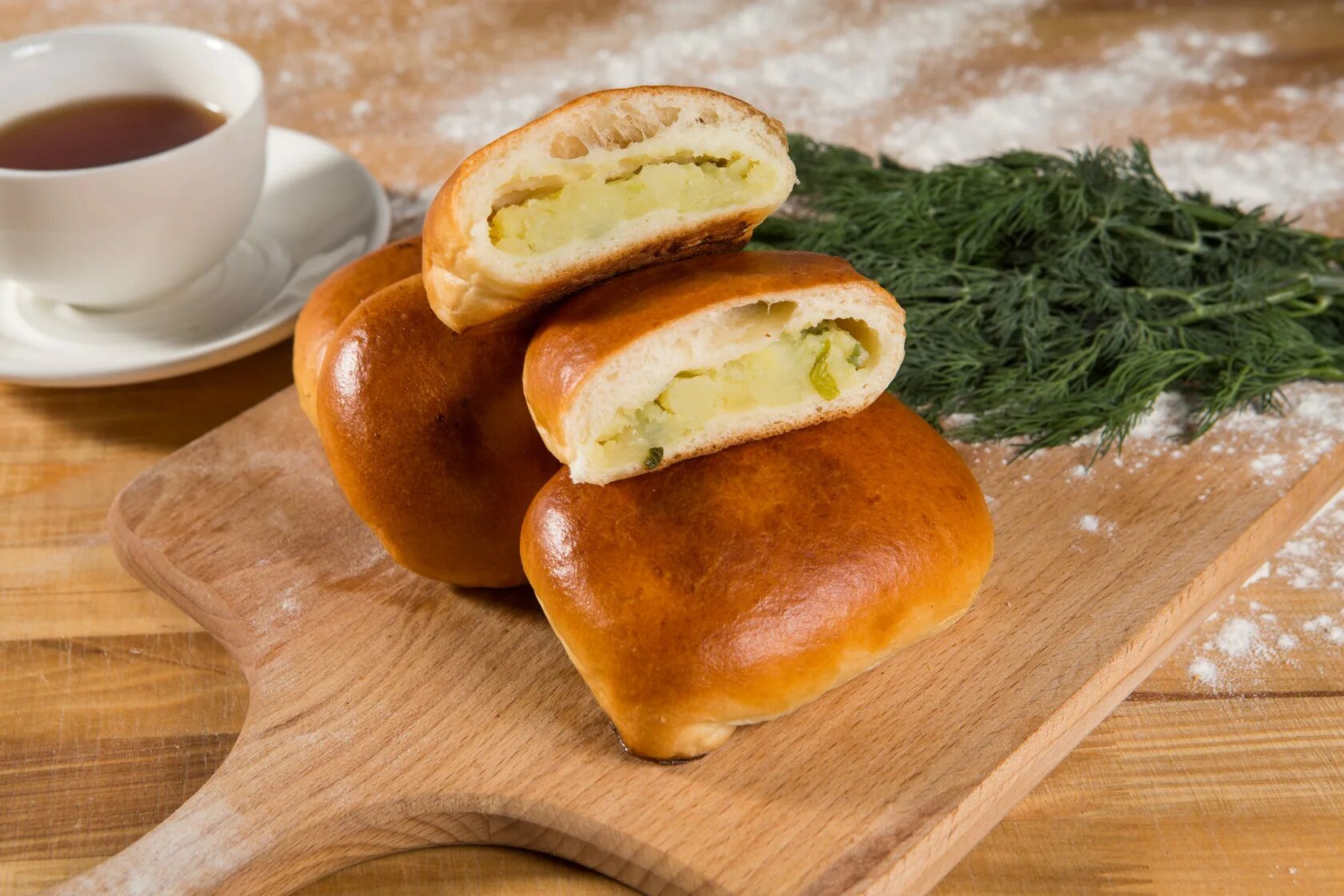 Пирожки с картофелем и луком