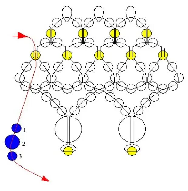 Схема бусинок. Бисерная сетка для кокошника схема. Схема плетения сеточки на кокошник. Плетение бисером для начинающих бусы схемы. Схема плетения из бисера на кокошник.
