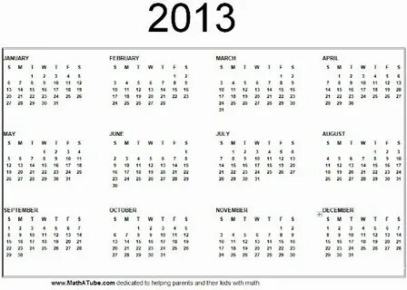 13 неделя 2013 года