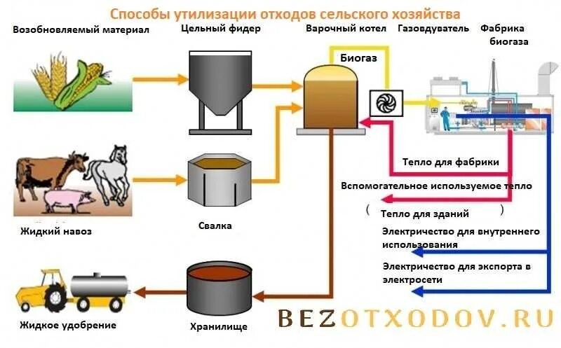 Также получения и обработки. Способы переработки пищевых отходов схема. Технологическая схема биогазовой сельскохозяйственной установки. Способы утилизации отходов животноводства. Биогаз схема переработки.