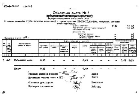 Объектный сметный расчет стоимости строительства