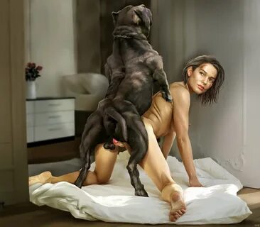 realistic, 1dog, canine, doggy style, female, jill valentine (sasha zotova)...