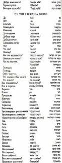 Как переводится на еврейском языке