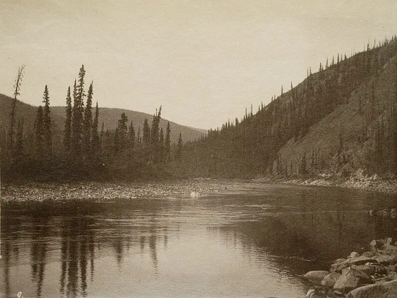 Юкон к какому бассейну. Река Сороковая миля. 1899г. Сороковая миля Аляска. Аляска 1800. Маршрут золотоискателей на Юкон.