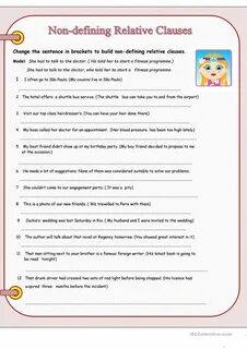 Defining relative clauses wordwall