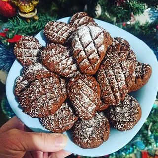 Новогоднее печенье шишки