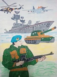 Рисунок к дню защитника