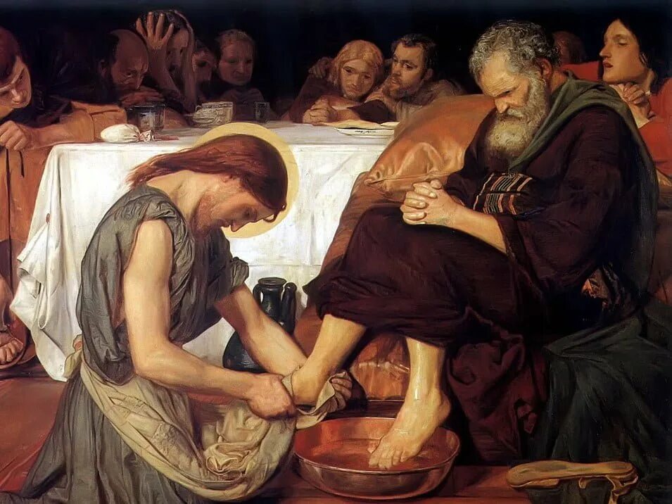 Peter washes. Форд Мэдокс Браун картины. Омовение ног. Омовение ног картина. Иисус омывает ноги ученикам Тайная вечеря.