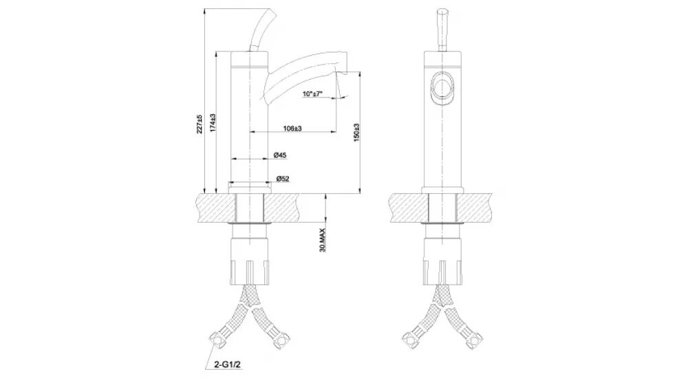 Lemark element. Lm5106s. 5106. dva05106. смеситель для раковины (умывальника) lemark element lm5106s однорычажный.