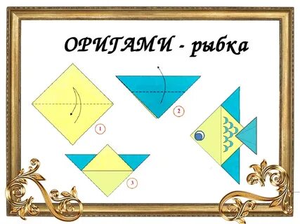 Оригами рыбка 2 класс