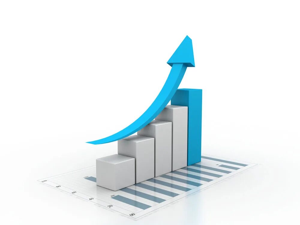 График роста без фона. Перспектива роста. Рост продаж. Диаграмма роста прибыли. Новый уровень производства в