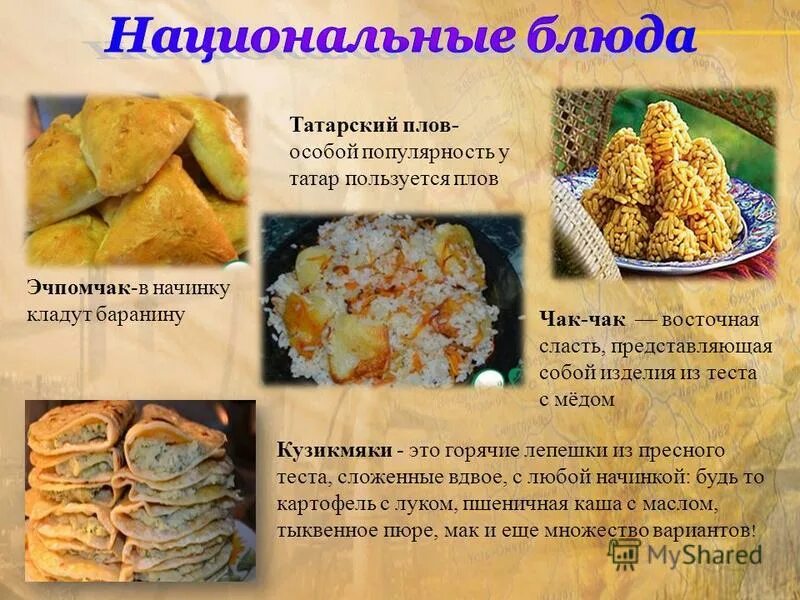 Особенности татарской кухни. Татарские национальные блюда. Татарские блюда названия. Башкирские национальные блюда. Татарская Национальная кухня презентация.