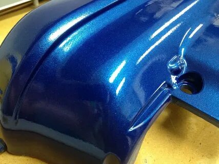 Blue pearl clearcoat