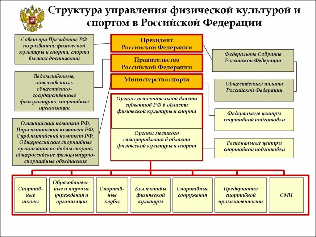 Субъект спортивной федерации. Структура управления физической культурой и спортом в РФ схема. Схема государственного управления физической культурой и спортом РФ. Структура органов управления физической культурой и спортом в РФ. Структура управления физической культурой и спортом в РФ 2022.