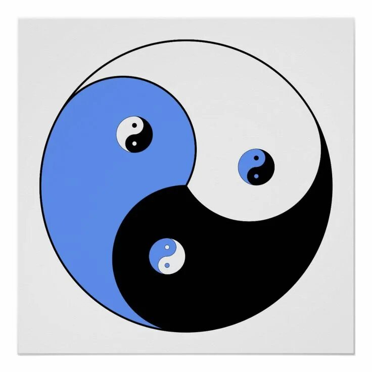 Yin Yang Yong Poster Zazzle Yin yang, Yin, Yang