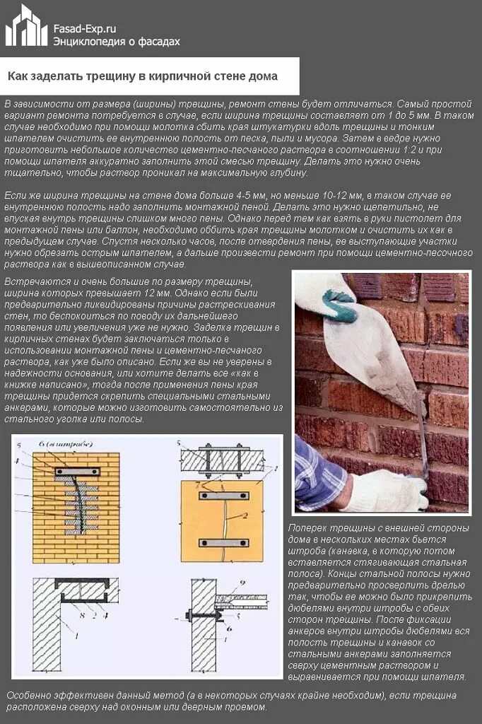 Обработка трещин. Заделка щелей в кирпичной кладке. Заделка трещин в кирпичной кладке. Способы заделки трещин в кирпичных стенах. Заделка трещин в кирпичных стенах.
