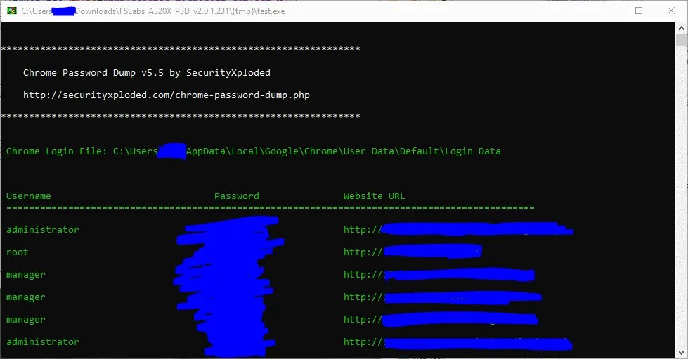 Password dump. Тесты exe. php dump.