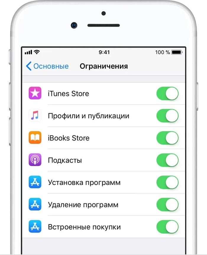 Как отключить ограничения на айфоне 6. Встроенный покупки. Iphone ограничения. Снять ограничения на айфоне.